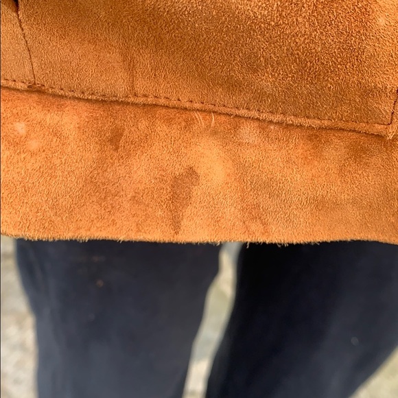 Vintage MARIO VALENTINO suede jacket with detail - Picture 6 of 7